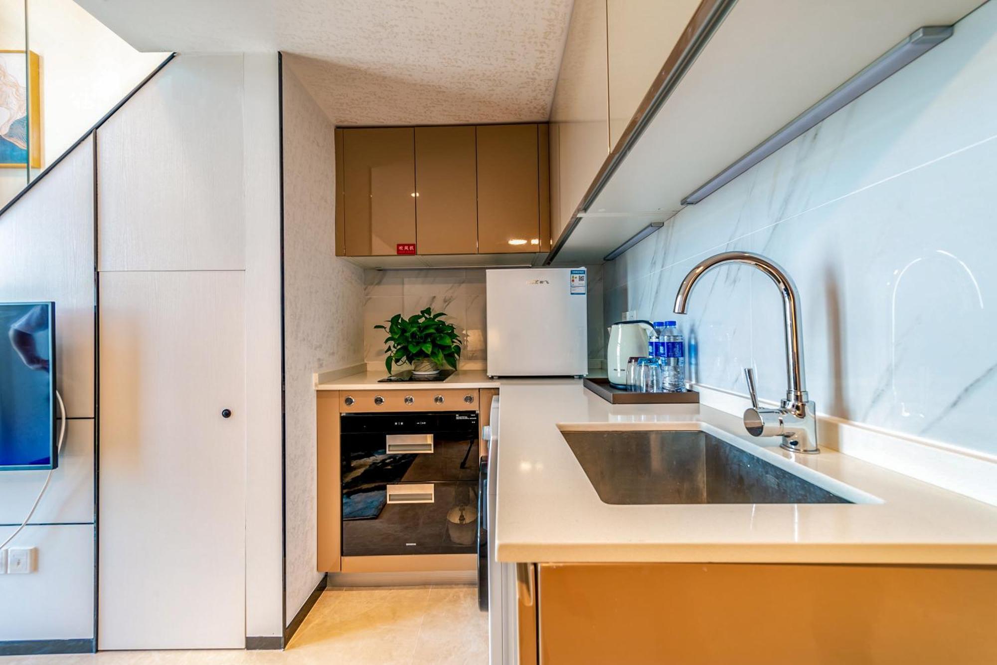 Boruisi Plaza Residence Apartment - Shenzhen Futian Convention & Exhibition Center Bagian luar foto
